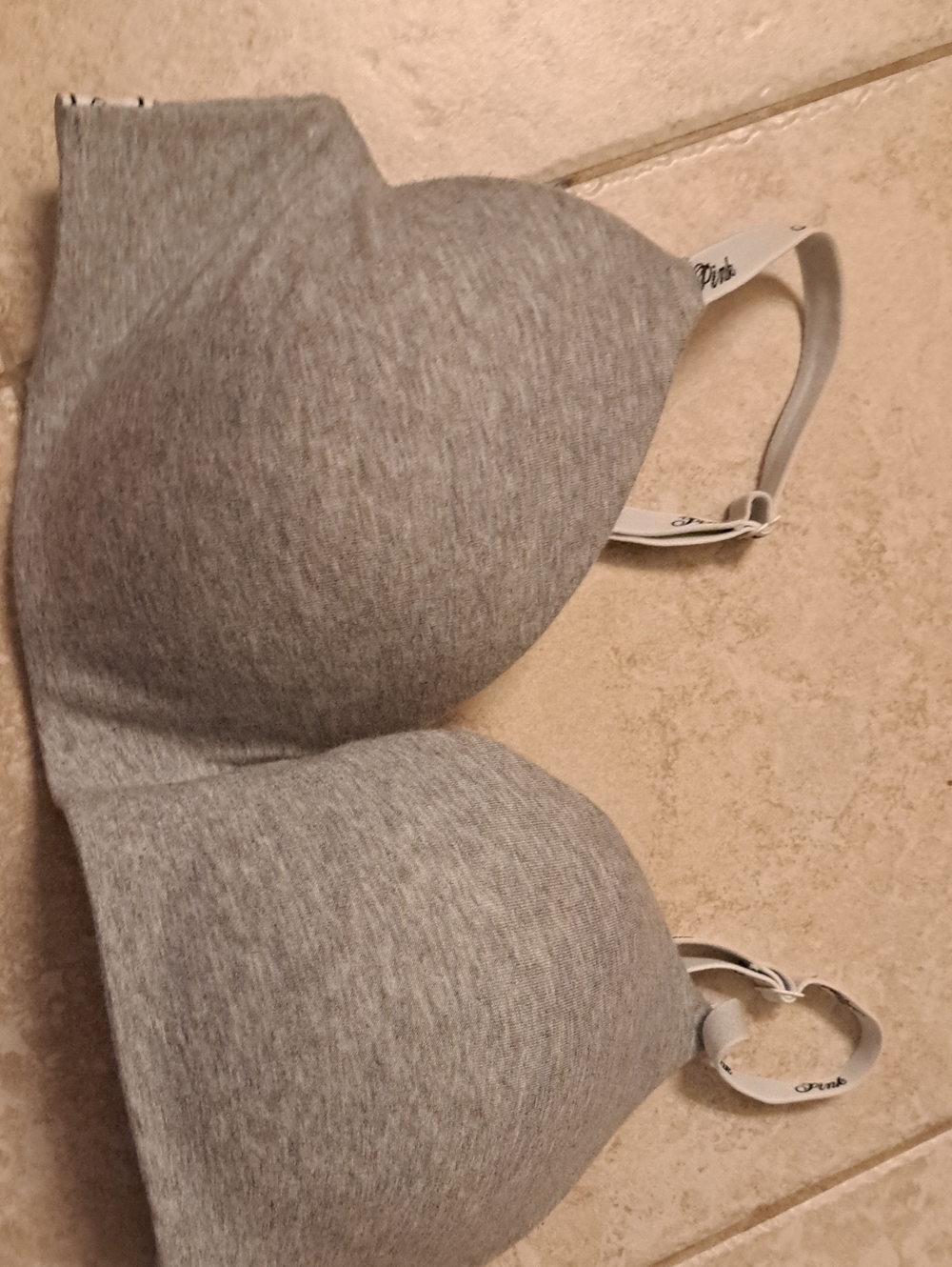PINK Victoria's Secret Heather Gray T-Shirt Bra